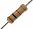 Резистор 2Вт, 390 kOm (5%), d5 L15,(CFR-2W)