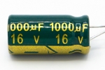 Конденсатор електролітичний 1000 uF 16 V, 105C, d10 h17