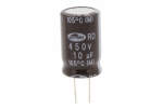 Конденсатор електролітичний 10 uF 450 V, 105C, d12 h20