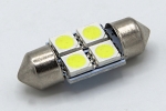 Автомобільна світлодіодна лампочка COB 31mm, 4SMD, білий холодний
