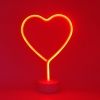 Нічний світильник NEON Heart red