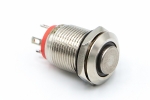 Кнопка SU12-NF-Red12V-Hi-Pin антивандальна без фіксації з підсвічуванням