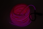 Світлодіодна стрічка El Wire Neon, рожевий, з кантом, 1m