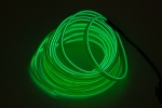 Світлодіодна стрічка El Wire Neon, зелений, з кантом, 1m