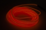 Світлодіодна стрічка El Wire Neon, помаранчевий, без канту, 1m