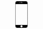 Захисне скло на iPhone6S, чорне
