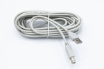 Кабель USB2.0, AM/АM, 1 метр, сірий
