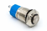 Кнопка SU12-Fix-Blue12V-Hi-Pin антивандальна з фіксацією з підсвічуванням