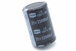 Конденсатор електролітичний 22000 uF 25 V, 85C, d30 h45 Snap in