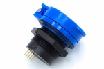 Роз'єм USBAF-IP65; Блакитне Гніздо USB, Тип A герметичне