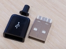 Роз'єм USBAМ-COVER,Штекер USB, тип A, чорний