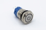 Кнопка SU16-Fix-Pow-Blue-220V-Low-5pin антивандальна з фіксацією