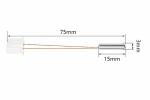 Термістор у гільзі Ф3х15мм NTC 100K 3950 з проводами (15cм)+XH2,54
