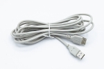 Кабель USB2.0, AM/FM, 3 метра, сірий