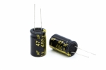 Конденсатор електролітичний 47 uF 400 V, 105°C, d16 h26