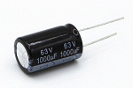 Конденсатор електролітичний 1000 uF 63 V, 105C, d16 h26