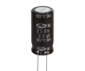Конденсатор електролітичний 33 uF 250 V, 105C, d13 h25