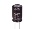 Конденсатор электролитический 100 uF 160 V, 105C, d16 h26