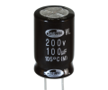 Конденсатор електролітичний 100 uF 200 V, 105C, d16 h26