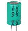 Конденсатор електролітичний 100 uF 100 V, 85C, d16 h25