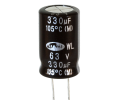 Конденсатор електролітичний 330 uF 63 V, 105C, d12,5 h20
