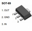 Транзистор біполярний SMD BCX56-16, NPN, 80V, 1A, корпус: SOT-89