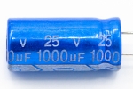 Конденсатор электролитический 1000 uF 25 V, 105C,  d10 h20