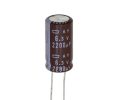 Конденсатор электролитический 2200 uF 6,3 V, 105C, d10 h20