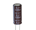 Конденсатор электролитический 3300 uF 6,3 V, 105C, d10 h25