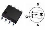 Транзистор N/P-MOSFET польовий SMD IRF7389PBF, 30/-30В 7.3/-5.3А