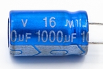Конденсатор электролитический 1000 uF 16 V, 105C, d10 h17