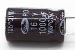 Конденсатор электролитический 1000 uF 16 V, 105C, d10 h16
