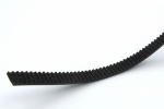 2GT 6mm ремінь зубчатий чорний (1m) (нейлон корд)