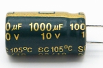 Конденсатор електролітичний 1000 uF 10V, 105C, d8 h15