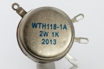 Резистор  змінний WTH118-1A-B1K-2W, 1kOm