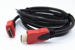 Шнур HDMI, штекер-штекер, версія: 1.4, 1.5m, червоно-чорний