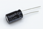 Конденсатор електролітичний 470 uF 35 V, 105C, d10 h17