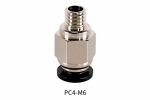 PC4-M6 фітінг M6 для PTFE трубки 4mm для 1,75 філаменту
