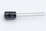 Конденсатор электролитический 100 uF 16 V, 105C, d5 h7