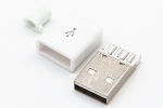 Роз'єм USBAМ-COVER,Штекер USB, тип A, білий