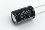 Конденсатор електролітичний 100 uF 50 V, 105C, d8 h12