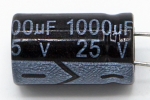 Конденсатор электролитический 1000 uF 25 V, 105C,  d10 h17
