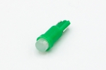Автомобильная светодиодная лампочка T5, 1Led 5mm, зелёный