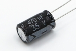 Конденсатор електролітичний 470 uF 35 V, 105°C, d10 h17